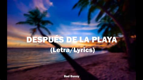 después de la playa lyrics english